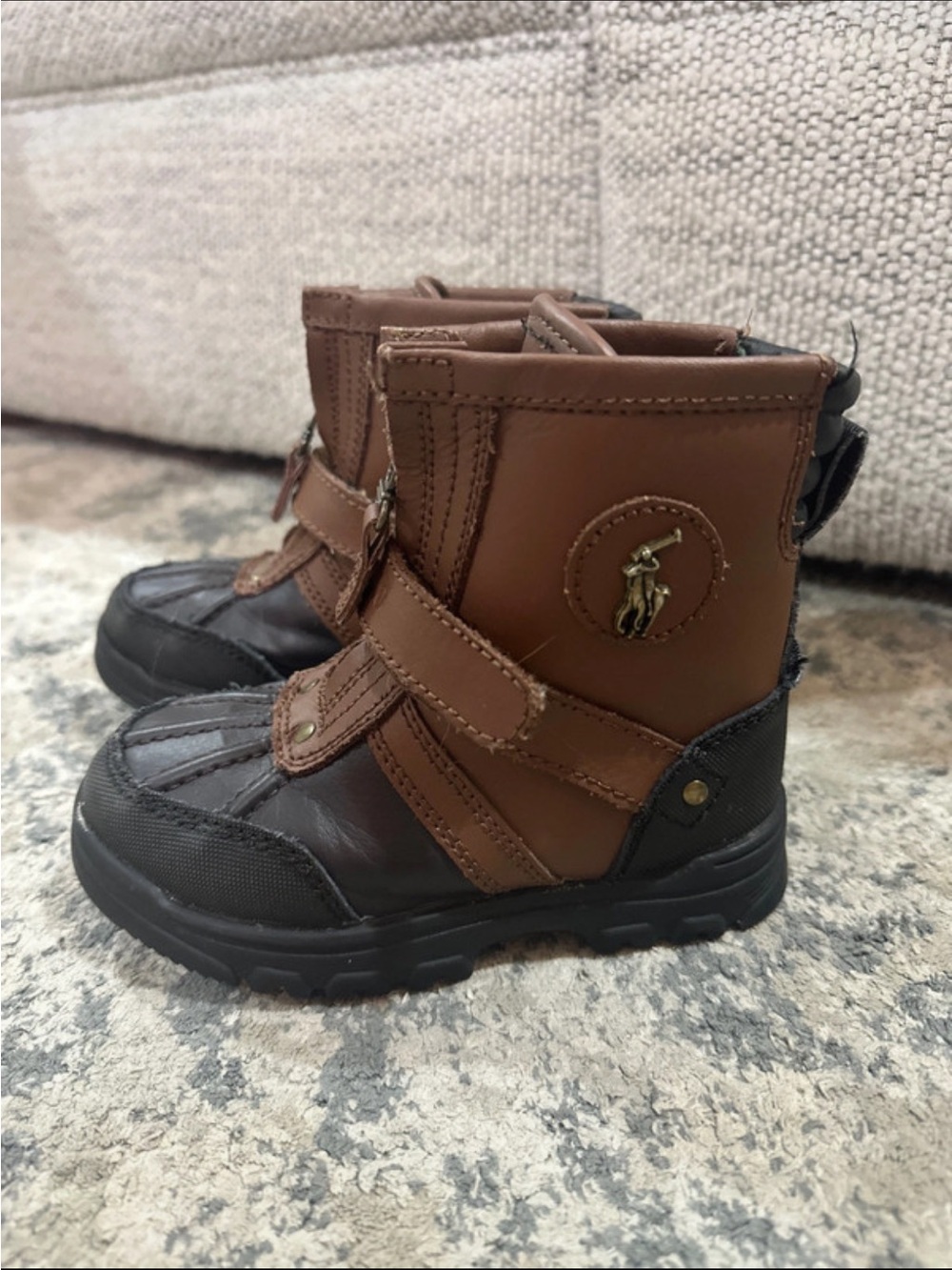 Polo by Ralph Lauren Brown Kids Winter Boots